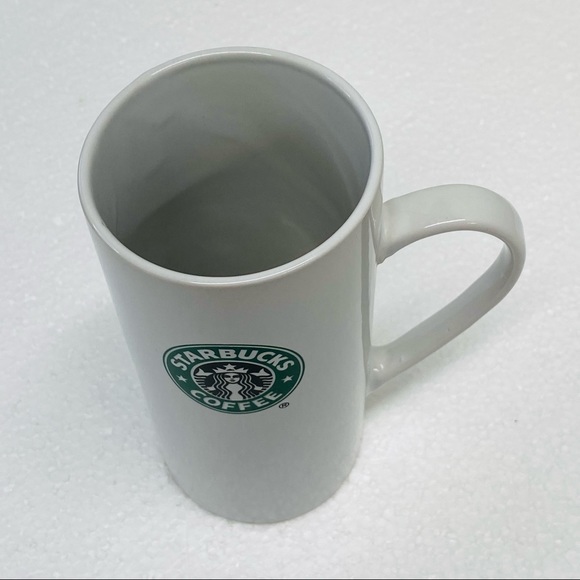 Starbucks Tall Coffee Cup/Mug 14ounce 2008 White w/Starbucks Logo Coffee Bar - Picture 7 of 7
